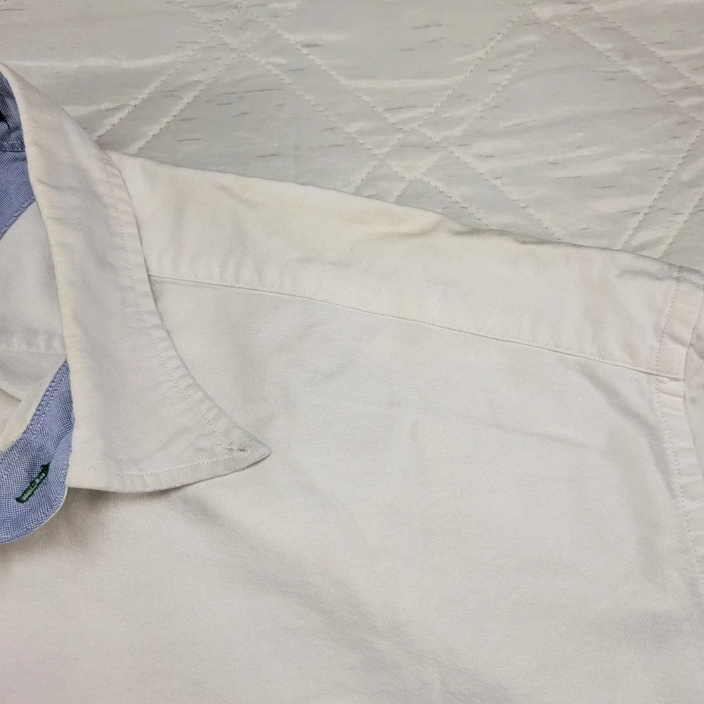 Tommy Hilfiger white long sleeve 100% cotton dress shirt size 0/0 4XL